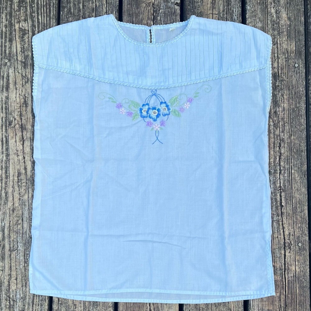 Vintage Embroidered Blouse From Thailand